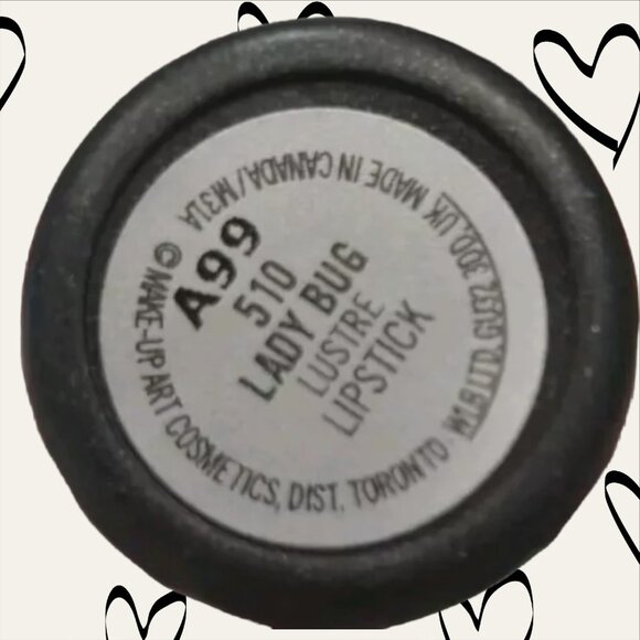 ❤️Offers! ⭐New MAC Lustre Red Lipstick - #510 LADY BUG - 0.1 oz. - Full Size - Picture 4 of 9